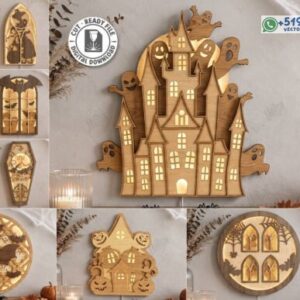 Pack de 51 diseños decorativos de Halloween en formato vectorial