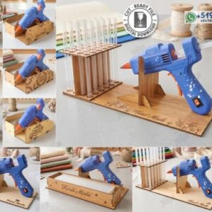 Paquete de 10 soportes para pistola de silicona y barras de pegamento