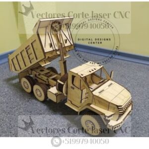 Camión Volquete 3D para Corte Láser CNC