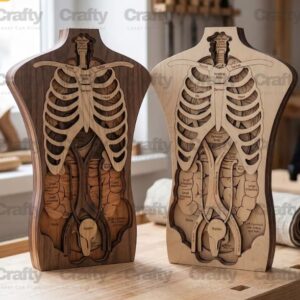 Anatomia del cuerpo humano Torso Capas – Plantilla Educativa