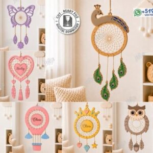 Pack de Atrapasueños Infantiles con Animales y Diseños Personalizables
