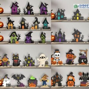 Mega Pack de Casas Embrujadas y Personajes de Halloween para Mesa