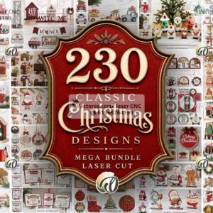 Mega Pack Clásico de Navidad – 230 Diseños Decorativos