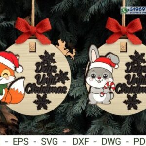 Adornos Navideños con Cuenta Regresiva – Zorro y Conejo
