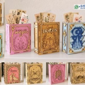 Cajas Libro para Guardar Marcapáginas – Colección Fantasía y Lectura