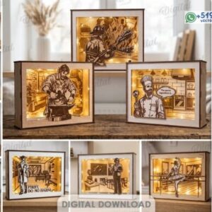 Pack de Cajas de Luz Profesiones y Oficios – Diseños 3D Iluminados