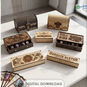 Cajas Organizadoras para Dados y Accesorios de Juegos de Rol