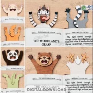 Pack de Marcapáginas Interactivos con Animales Divertidos