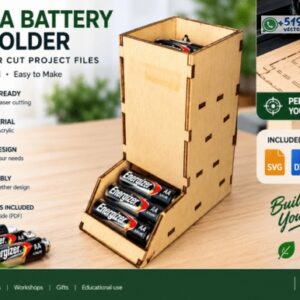 Dispensador Vertical para Pilas AA con Sistema de Alimentación por Gravedad