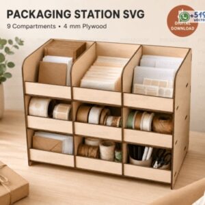 Organizador Modular de 9 Compartimentos para Estación de Empaque