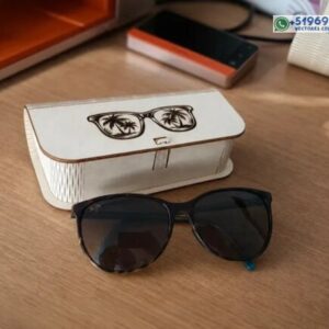 Caja estuche Protectora para Gafas y Lentes – Estuche 3D con Tapa Grabada y Laterales Flexibles