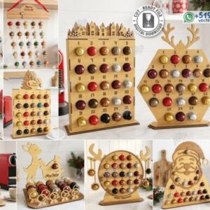 Pack de Calendarios de Adviento Navideños para Cápsulas de Café