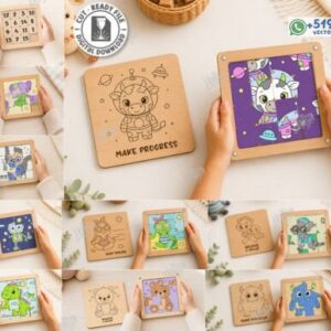 Pack de Rompecabezas Deslizantes Infantiles Puzles Educativos