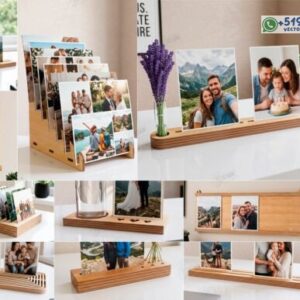 Pack de 10 Portafotos Tipo Estante de Recuerdos Soportes para Fotografías