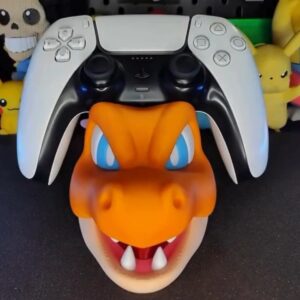 Soporte para Mando PS5 Mega Charizard – Modelo STL con y sin AMS para Impresión 3D