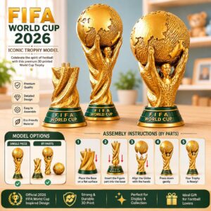 Trofeo de la Copa Mundial FIFA 2026 – Modelo STL para Impresión 3D