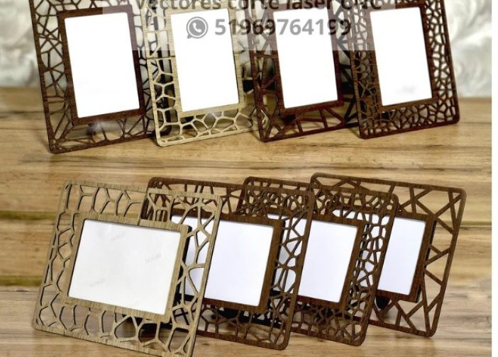 4 marcos de fotos decorativos
