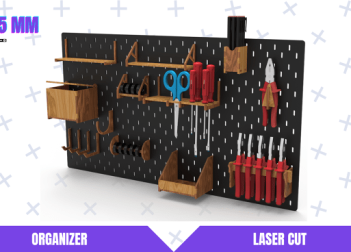 Accesorios para estantes de tablero perforado