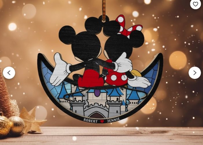 Adorno colgante Micky y mini pareja personalizado