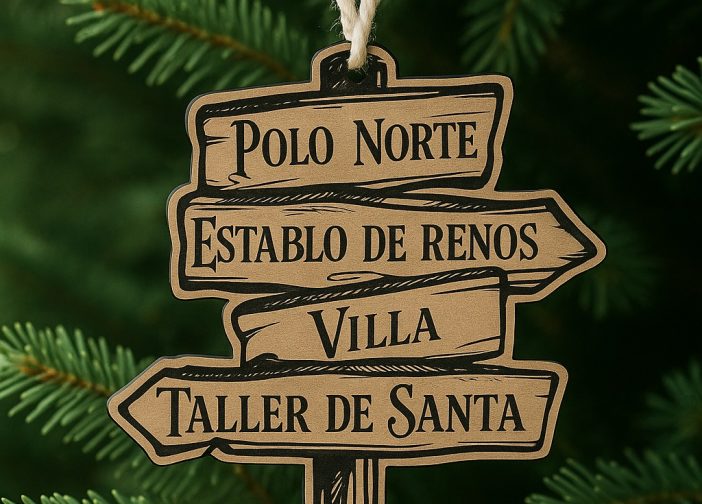 Adorno colgante señal del Polo Norte