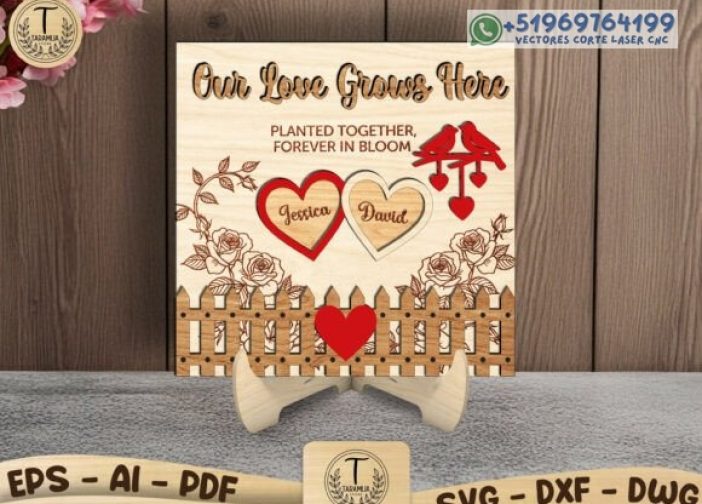 Adorno enamorados personalizado para parejas Para mas Vectores Whatsapp 51969764199