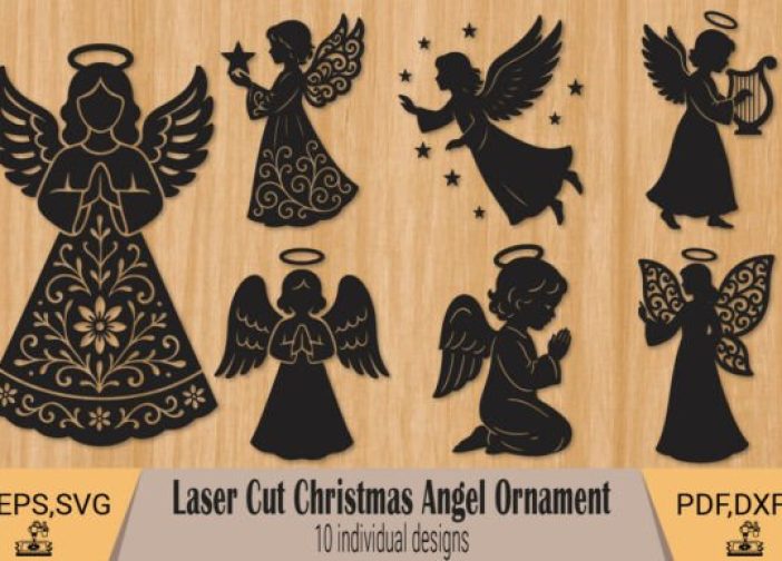 Adorno navideño de ángel