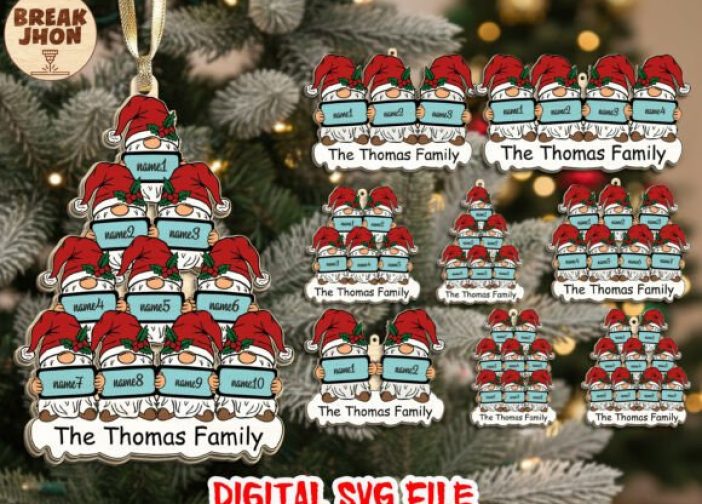 Adorno navideño personalizado con nombre