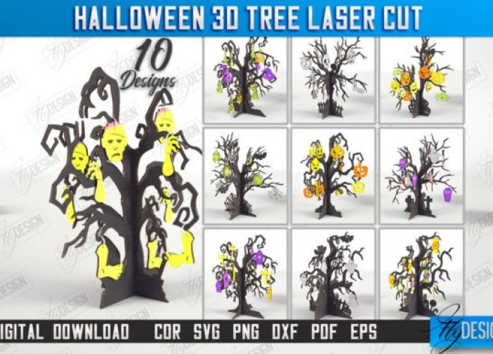 Árbol de Halloween 3D