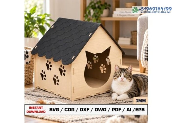 Archivo de la casa del gato, SVG de la casa de mascotas (1)