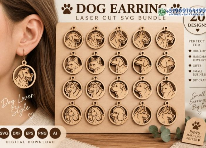Aretes de raza de perros