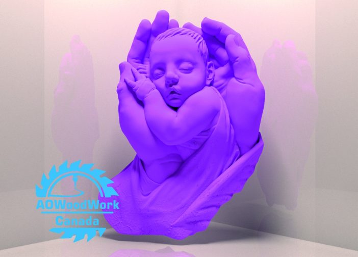 Bebe nacido 3D decoración de baby Shower