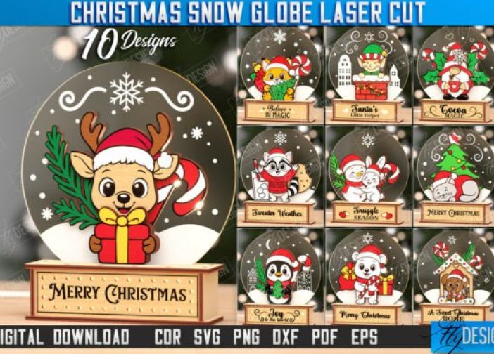 Bolas de nieve navideñas