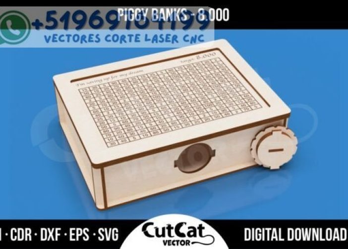 Caja de ahorro SVG Objetivo 8000