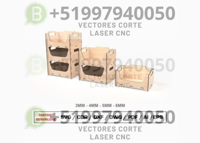 Caja de almacenamiento apilable