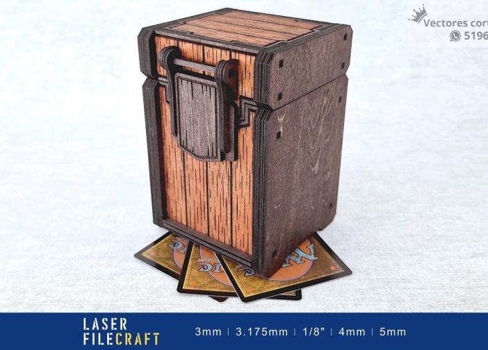 Caja de almacenamiento de tarjetas con mecanismo de bisagra deslizante