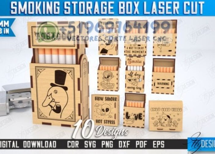 Caja de almacenamiento para artículos para fumar