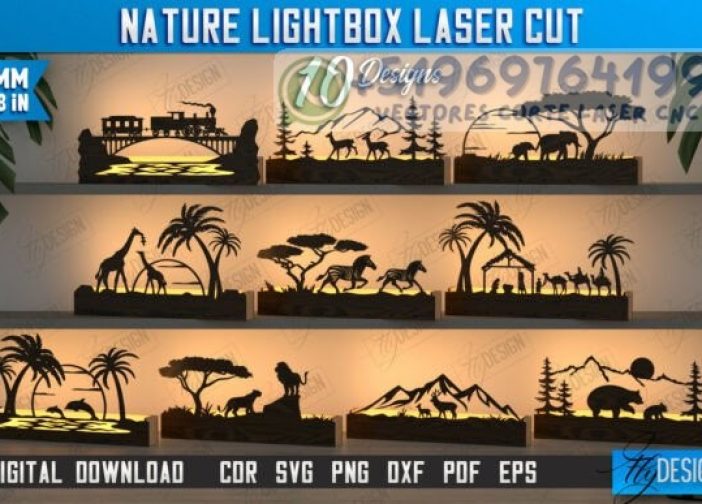 Caja de luz natural paisajes naturale