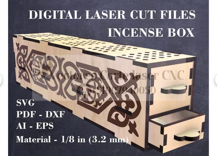 Caja de quemador de incienso