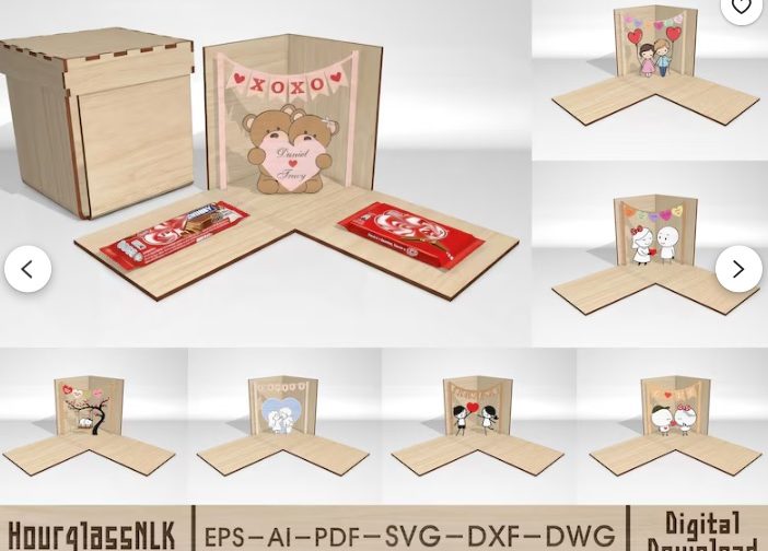 Caja de regalo explosiva sorpresa de amor