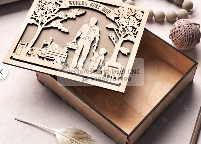 Caja de regalo grabada para el dia del padre1