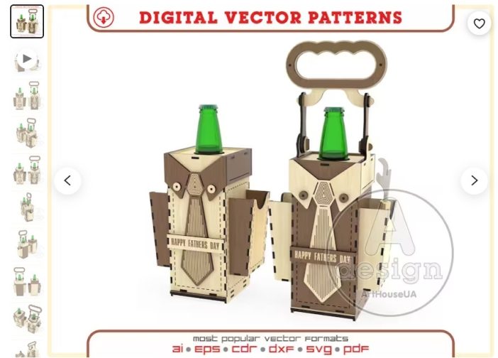 Caja de soporte de cerveza para botella 500ml