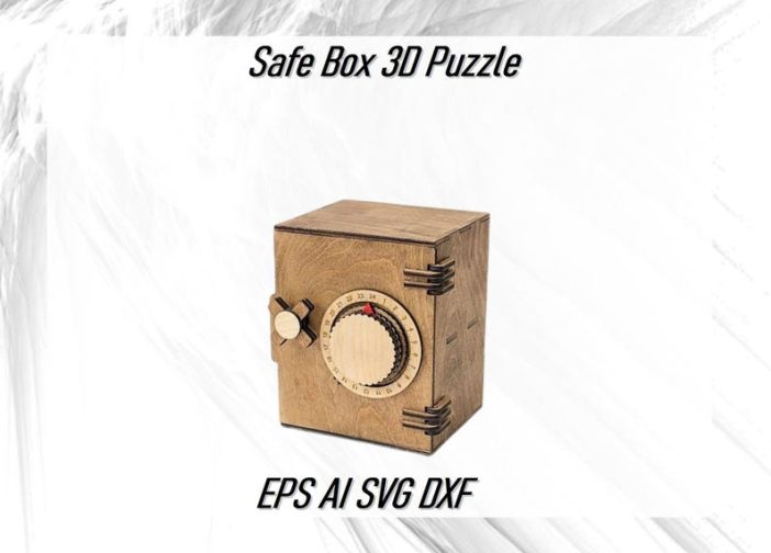 Caja fuerte con cerradura rompecabeza 3D