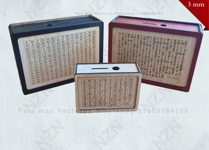 Cajas de alcancía organizador chanchito