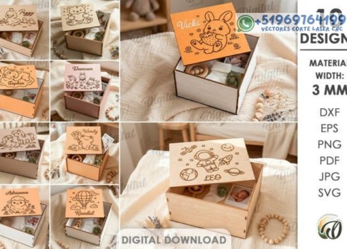 Cajas de recuerdos infantiles Para mas Vectores Whatsapp 51969764199