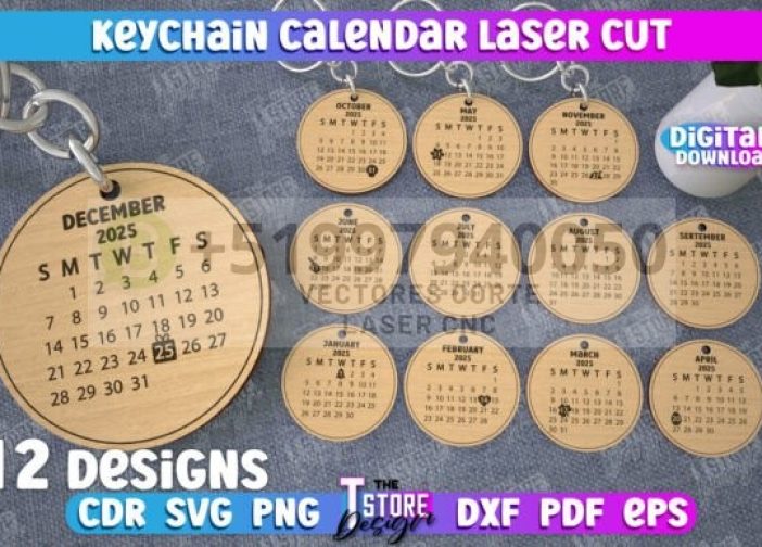 Calendario 2025 llavero