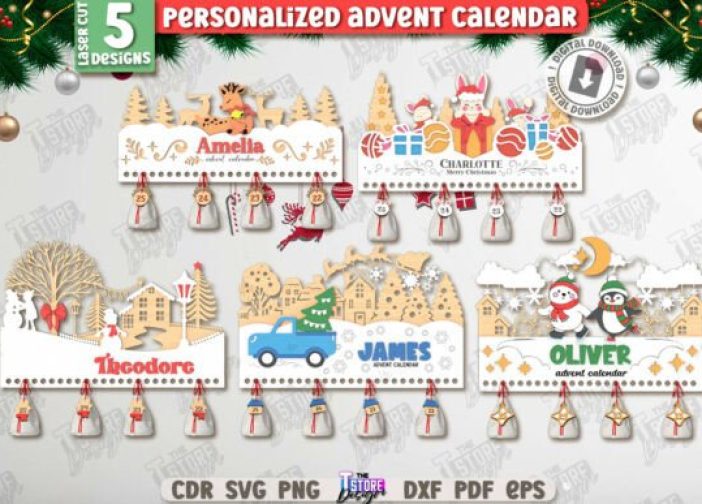 Calendario de Adviento navideño