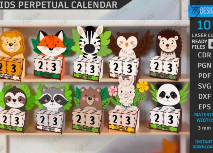 Calendario de bloques para niños