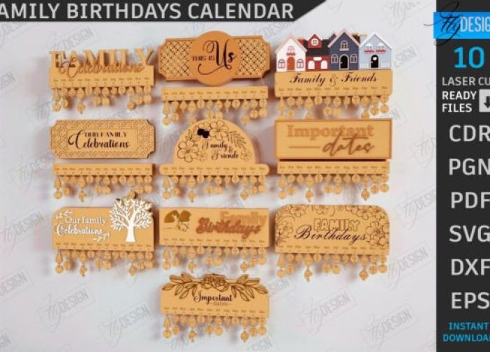 Calendario de cumpleaños familiares