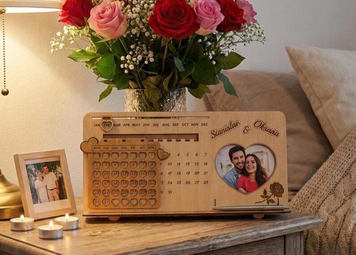 Calendario perpetuo marco de fotos deslizante1