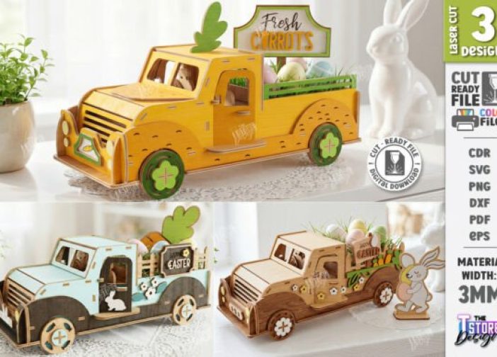 Camión de Pascua 3D